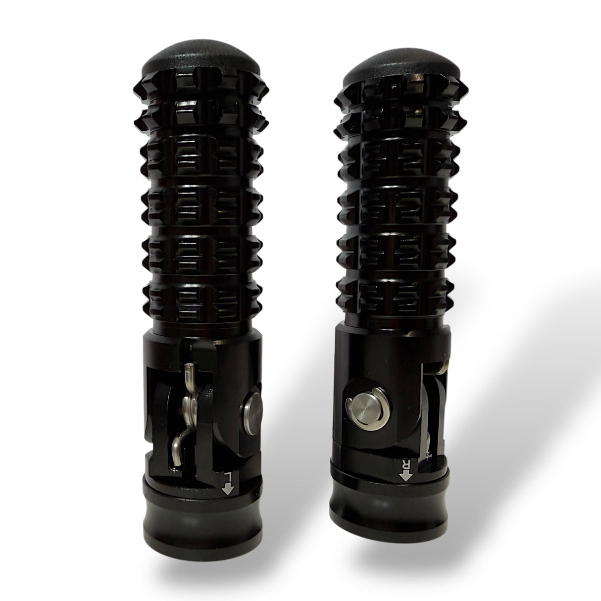 2Wheels Company klappbare Fußrasten Motorrad, Pitbike & MiniGP – ink. Slider