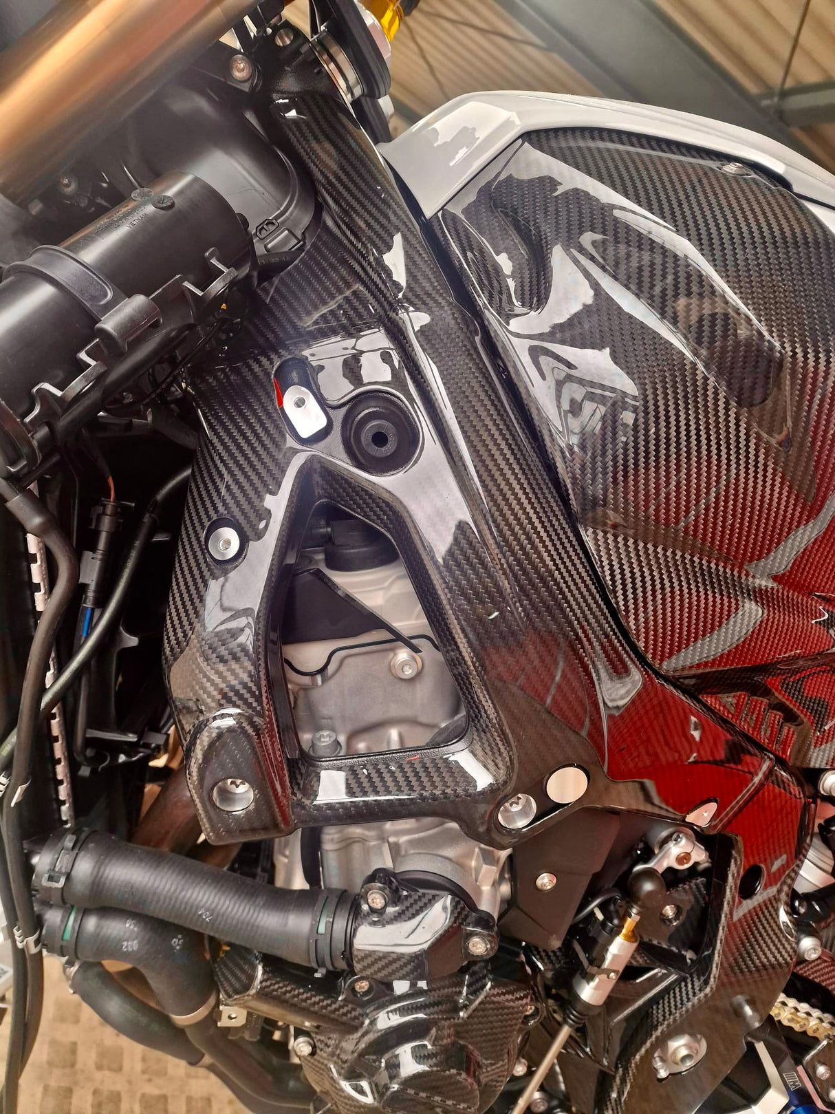 Frame protectors carbon pair BMW S1000RR 2019-2024 K67 Pro Version