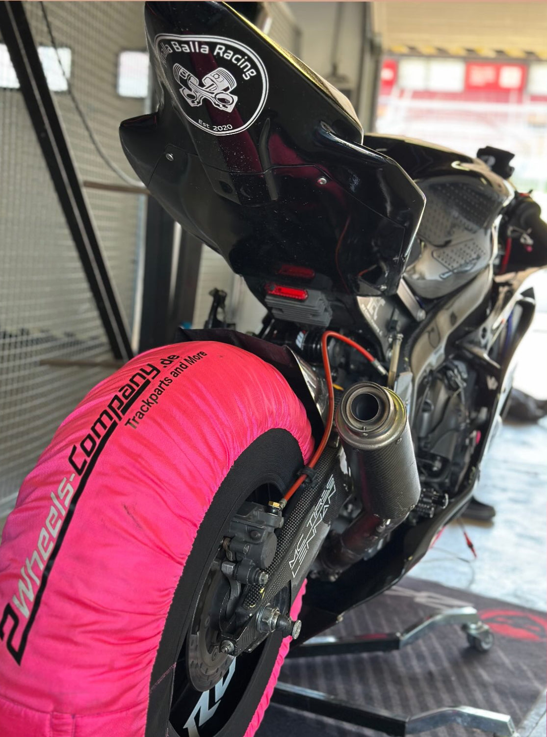 2Wheels Company Reifenwärmer Superbike EVO-Tech umschaltbar 80°/100° 120/ 180-205 17 Zoll