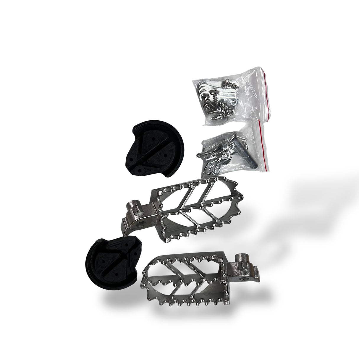 Fußrasten Kit ink. Schleifer Pitbike Supermoto