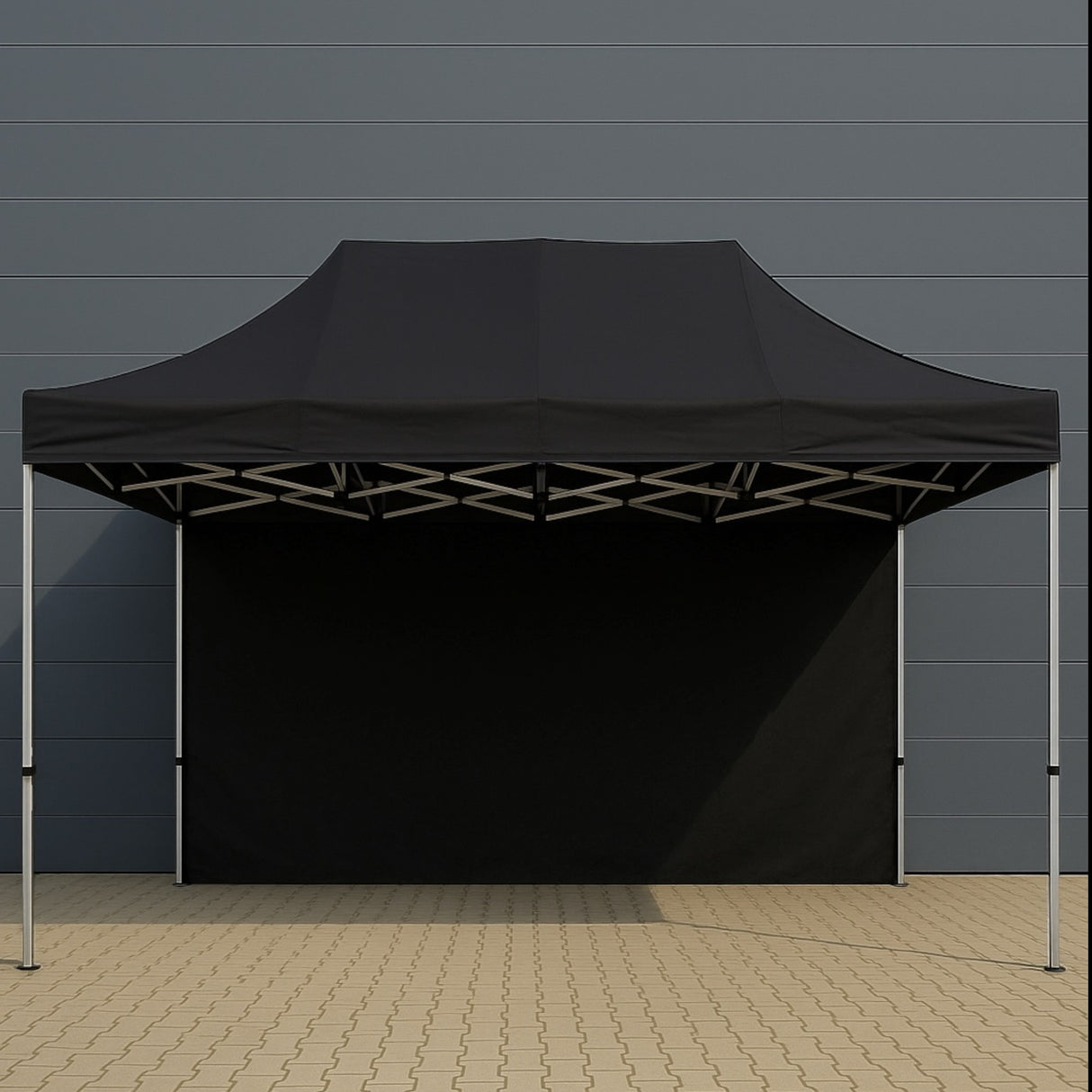 2Wheels Company Eventzelt Faltpavillion 3m x 4,5m Pavillion Hexagonal Rahmenprofil 40-50mm