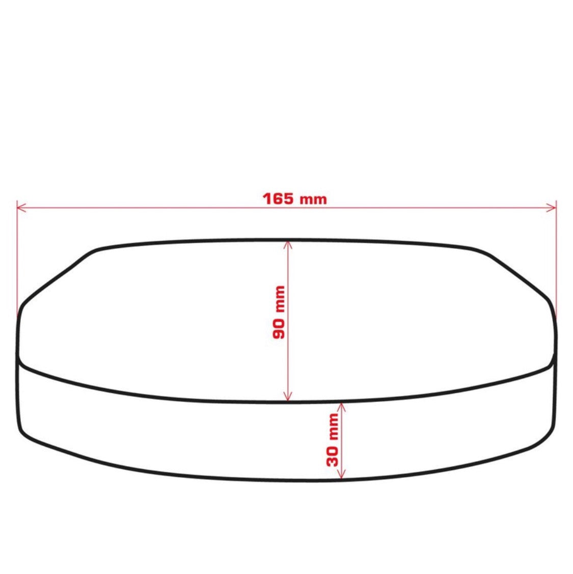 Seat cover foam rubber hump racing hump 30mm