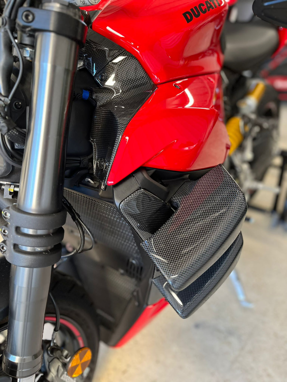 Winglets Carbon Ducati Streetfighter V4 V2 OEM Style unten
