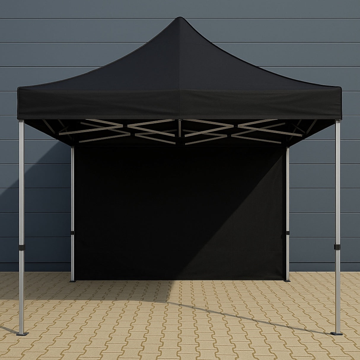 2Wheels Company Eventzelt Faltpavillion 3m x 3m Pavillion Hexagonal Rahmenprofil 30-50mm