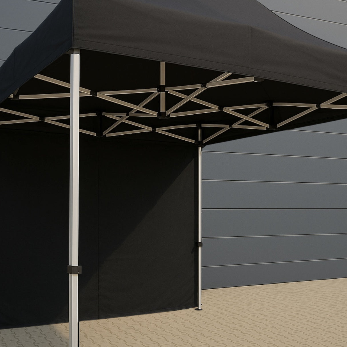 2Wheels Company Eventzelt Faltpavillion 3m x 4,5m Pavillion Hexagonal Rahmenprofil 40-50mm