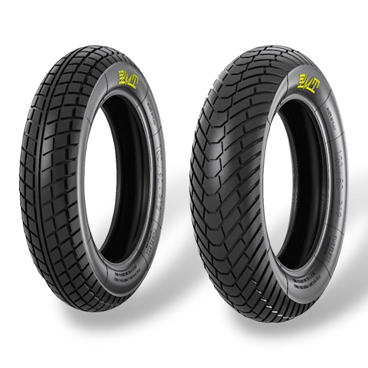PMT SET RAIN Reifen Slick Pitbike 100/90-12 / 120/80-12