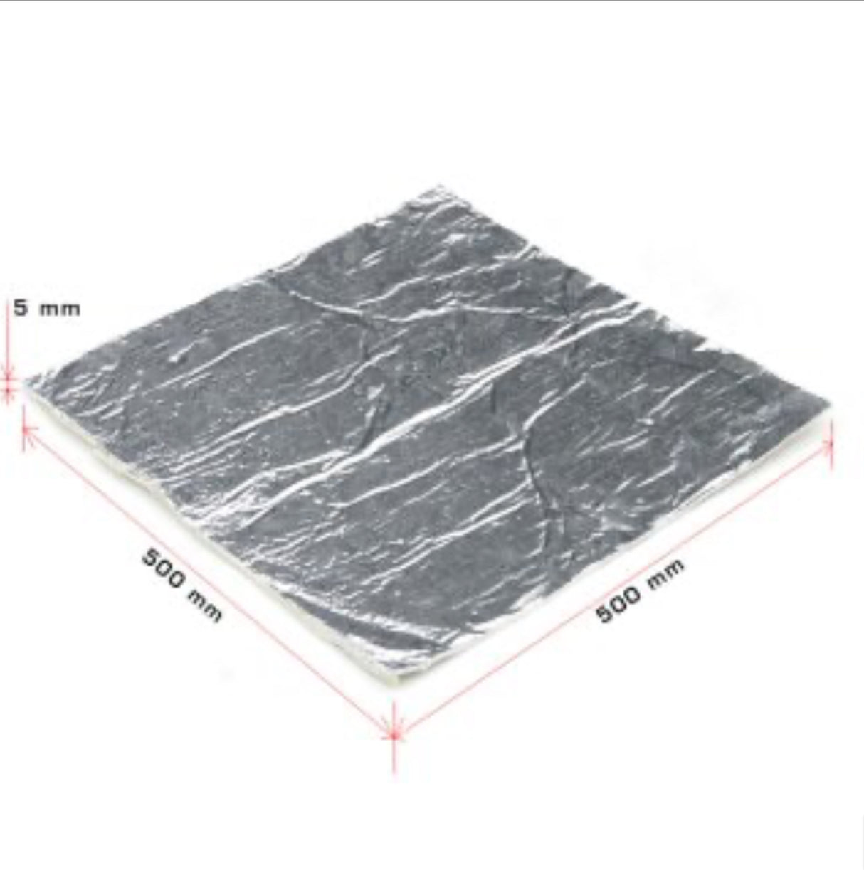 Hitzeschutzmatte Selbstklebend 500mm x 500mm