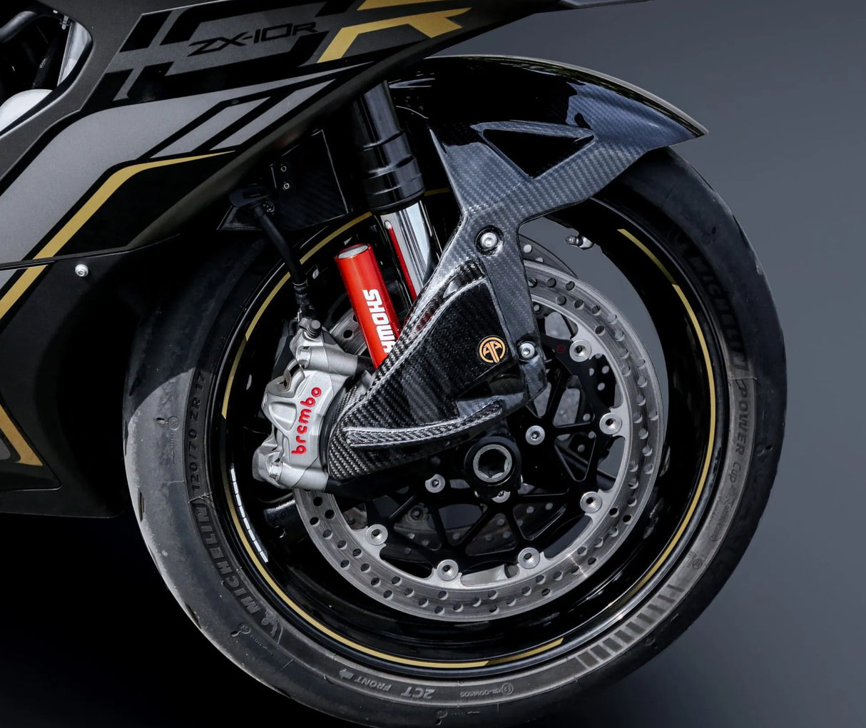 Front Fender Kotflügel ink. Bremskühlung Carbon Kawasaki ZX10R H2