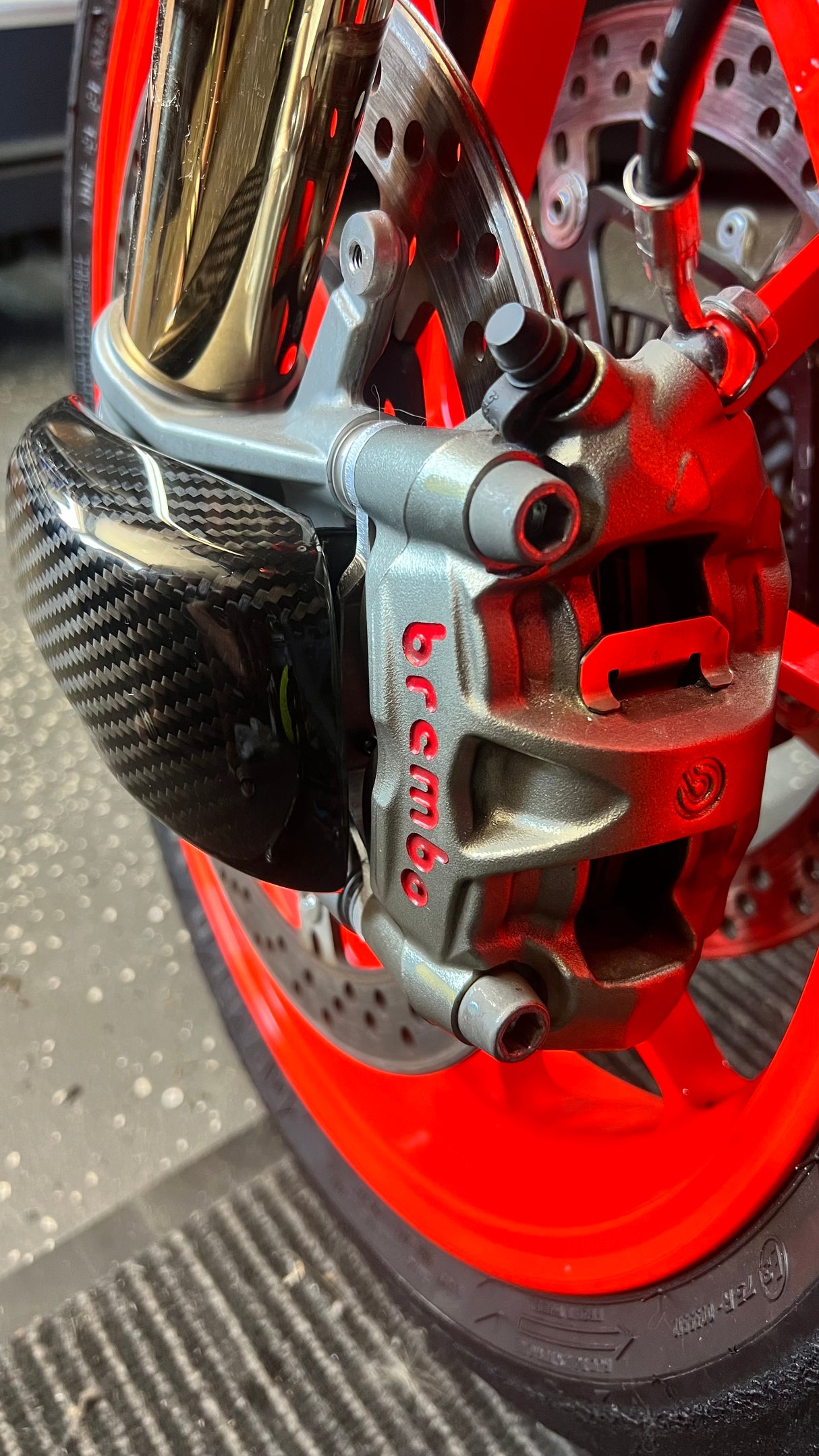 Brake cooling Carbon Brembo 100mm WSBK