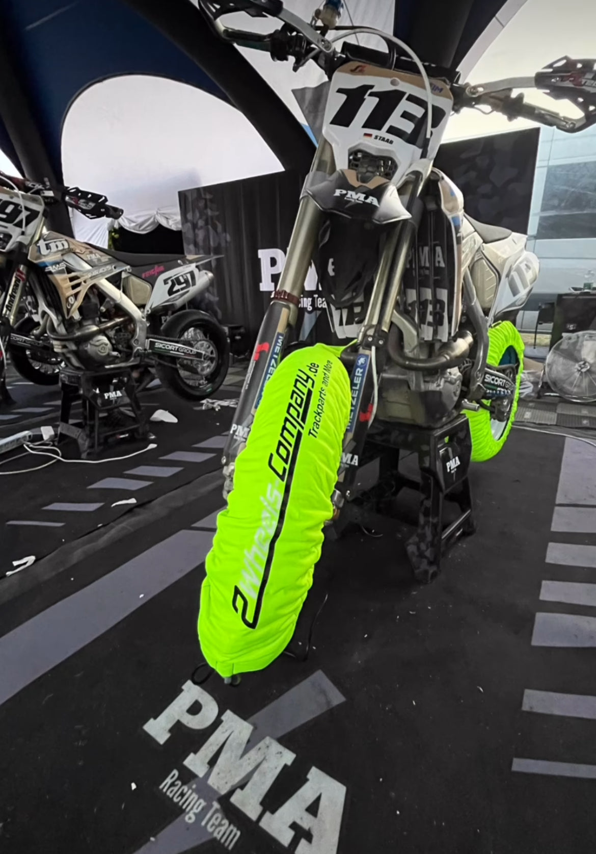 2Wheels Company Reifenwärmer Supermoto EVO-Tech Digital 0°-100° einstellbar 120/ 160-165 17 Zoll