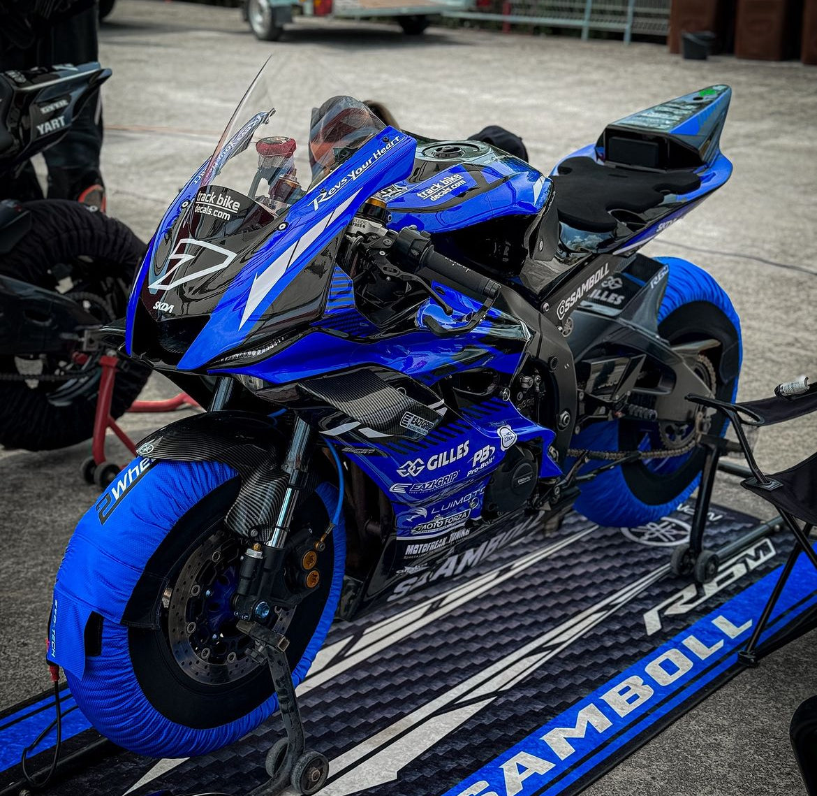 2Wheels Company Reifenwärmer Superbike EVO-Tech umschaltbar 80°/100° 120/ 180-205 17 Zoll