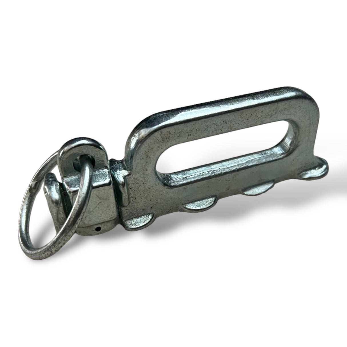 Endbeschlag für Airline Schienen 4 Rasterpunkte mit Ring