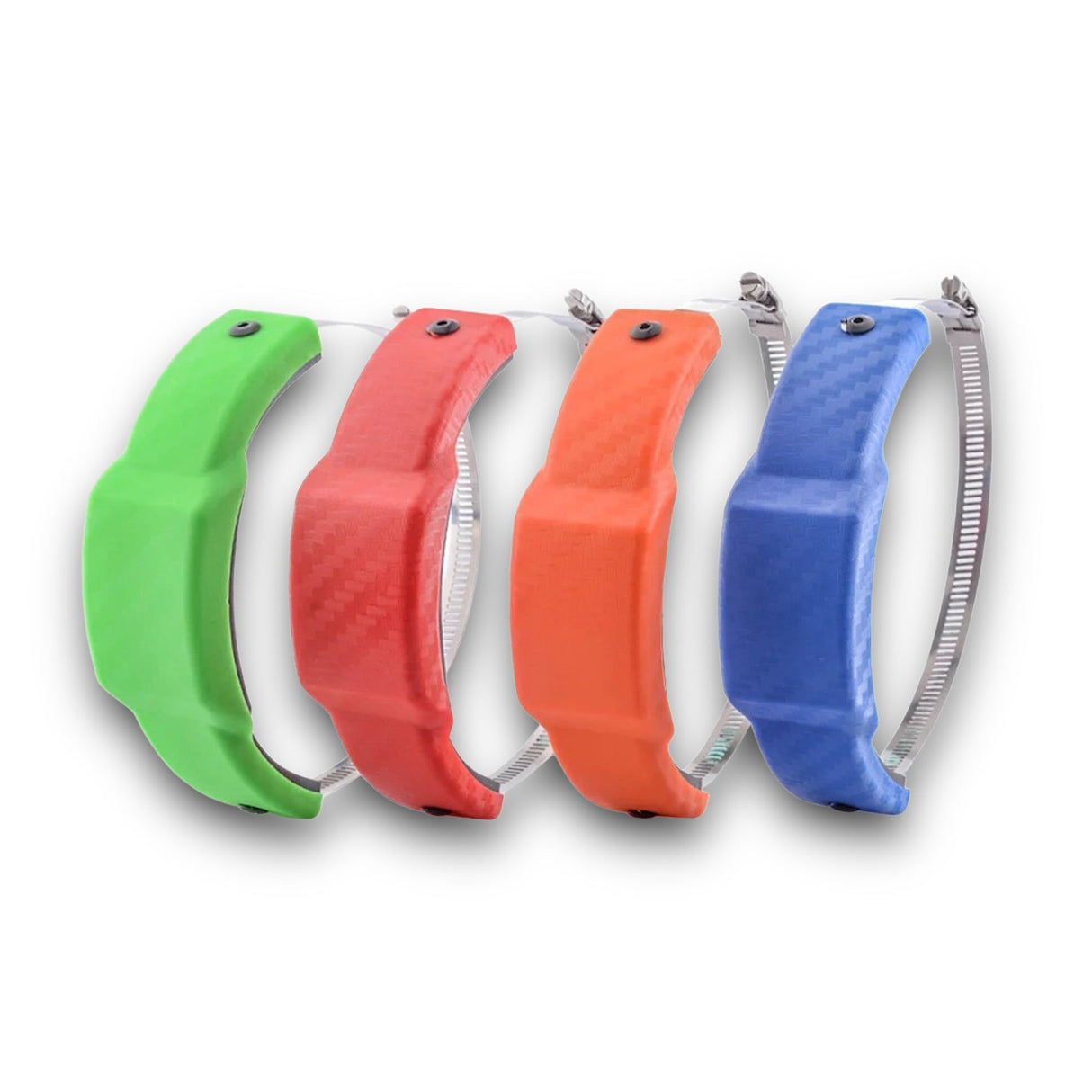 Rear silencer protector carbon look round for Akrapovic SC-Project