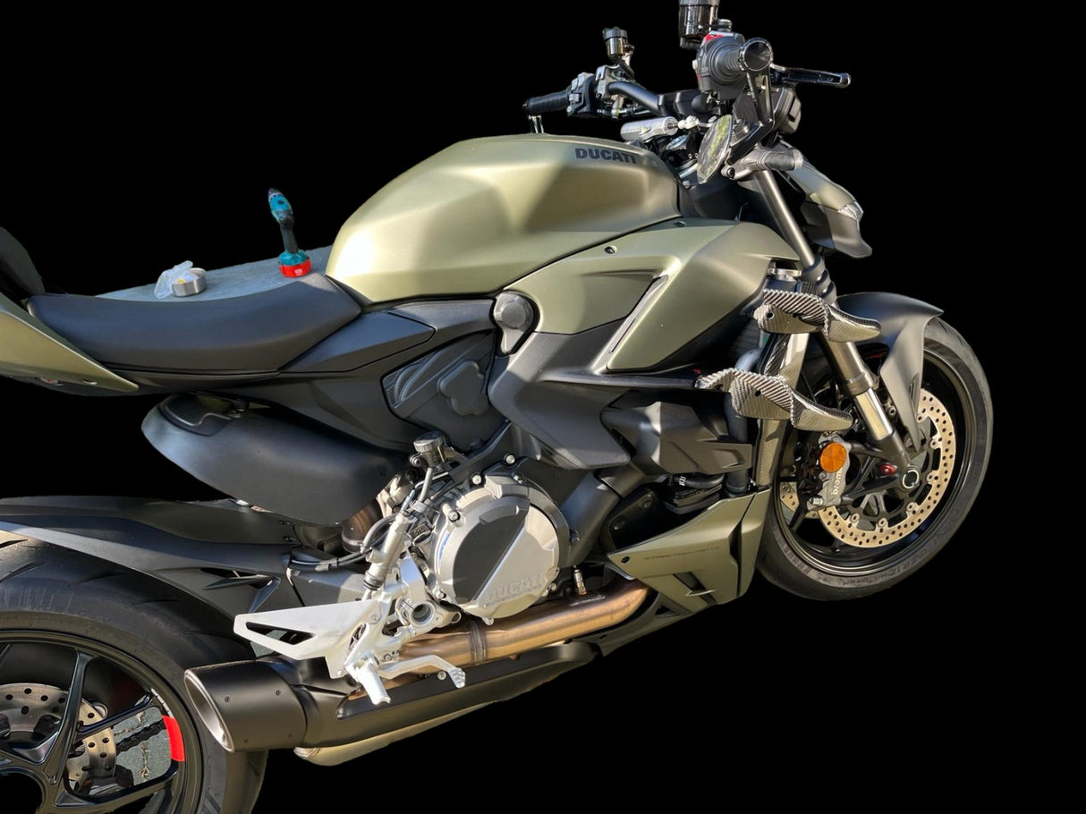 Winglets Carbon Ducati Streetfighter V4 V2 OEM Style unten