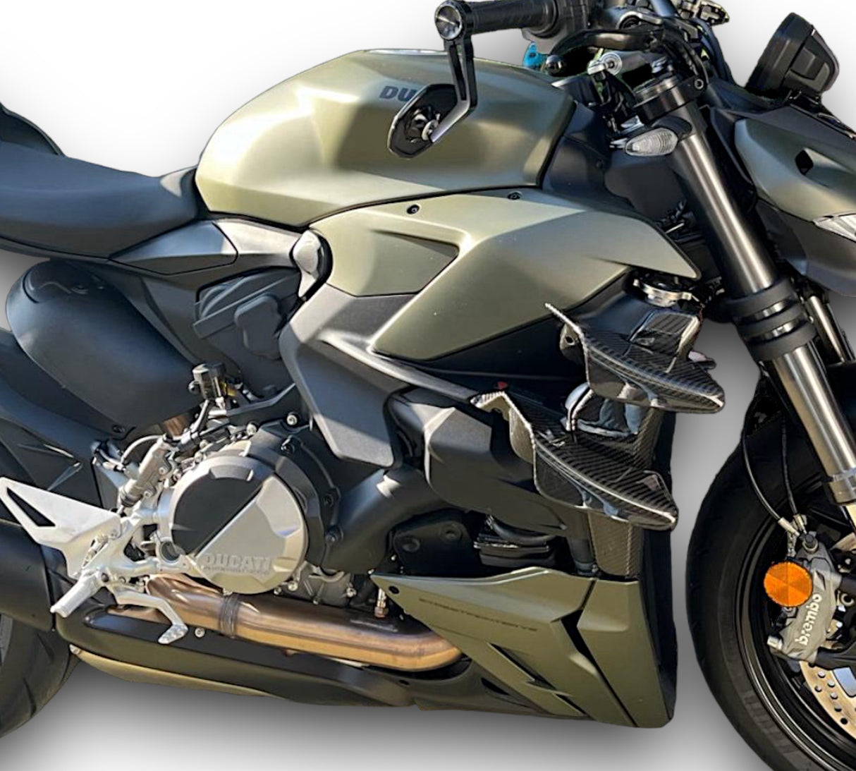 Radiator cover carbon Ducati Streetfighter V2