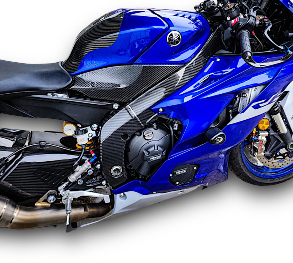 Frame protector carbon Yamaha YZF R6 2017-2024