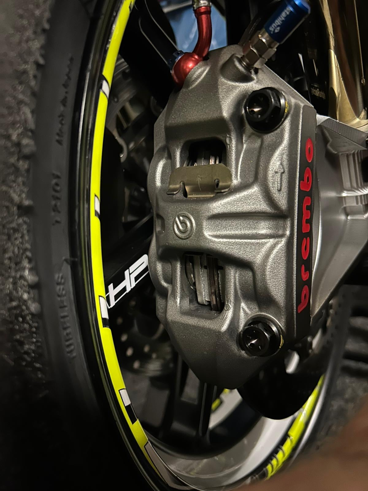 4x titanium screws kit brake calliper M10x65mm