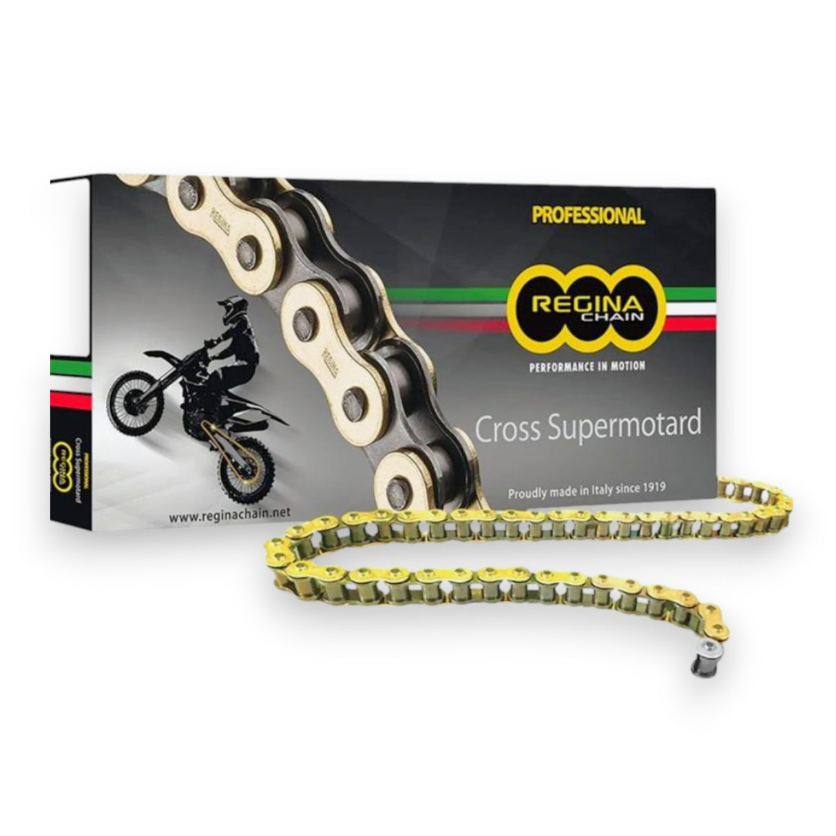 REGINA 415 Kette Gold – 136 Glieder für Pitbike & MiniGP