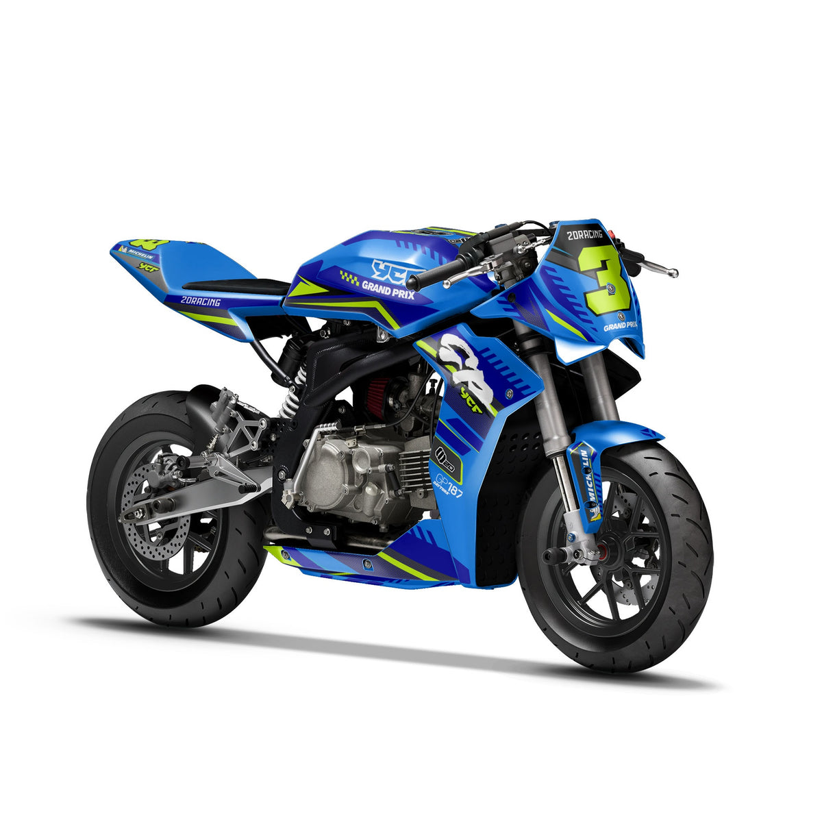 Dekor-Kit – für YCF Mini GP 107 | GP 157 | GP 187 Blue 2.0