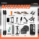Spatium FishBone Tandem – Premium aufblasbares Angelboard für 2 Personen ohne Antrieb
