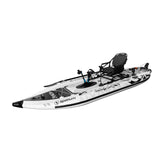 Spatium Fishleap Premium Inflatable Fishing Kayak with Pedal Drive System (Tusker) – Including Accessories