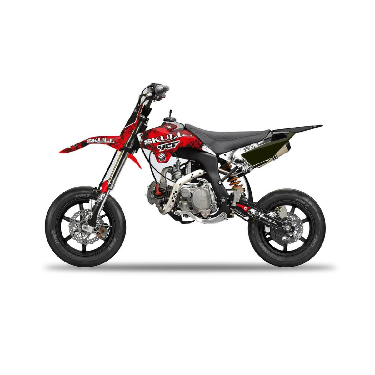 Dekor-Kit – für YCF SM125 | SM155 | SM190 Skull Red