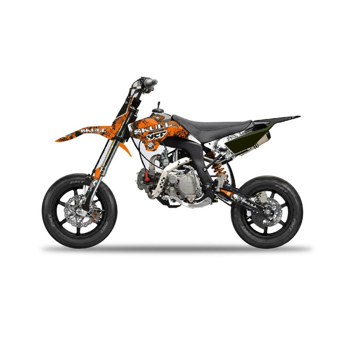 Dekor-Kit – für YCF SM125 | SM155 | SM190 Skull Orange