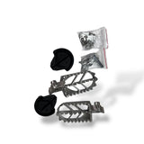 Fußrasten Kit ink. Schleifer Pitbike Supermoto