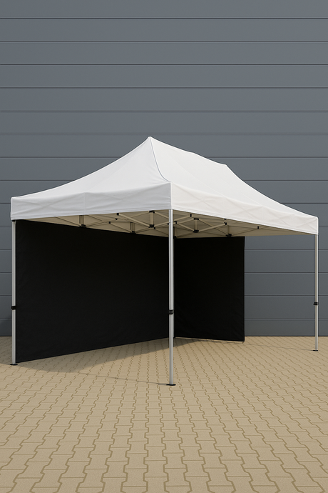 2Wheels Company Eventzelt Faltpavillion 3m x 3m Pavillion Hexagonal Rahmenprofil 30-50mm