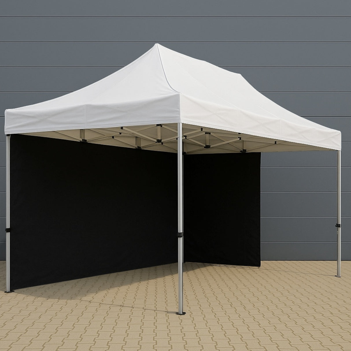 2Wheels Company Eventzelt Faltpavillion 3m x 4,5m Pavillion Hexagonal Rahmenprofil 40-50mm