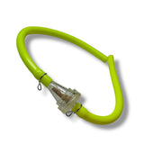 Benzinfilter mit Ø 7 mm Anschluss inkl. Schlauch in Neon Gelb.