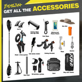 Spatium Fishleap Premium Inflatable Fishing Kayak with Pedal Drive System (Tusker) – Including Accessories