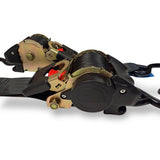 Automatik Spanngurte mit Ratsche 270 cm x 5,0cm – 2er Set – LC 1500 daN – S-Haken kunststoffummantelt-zur Festmontage