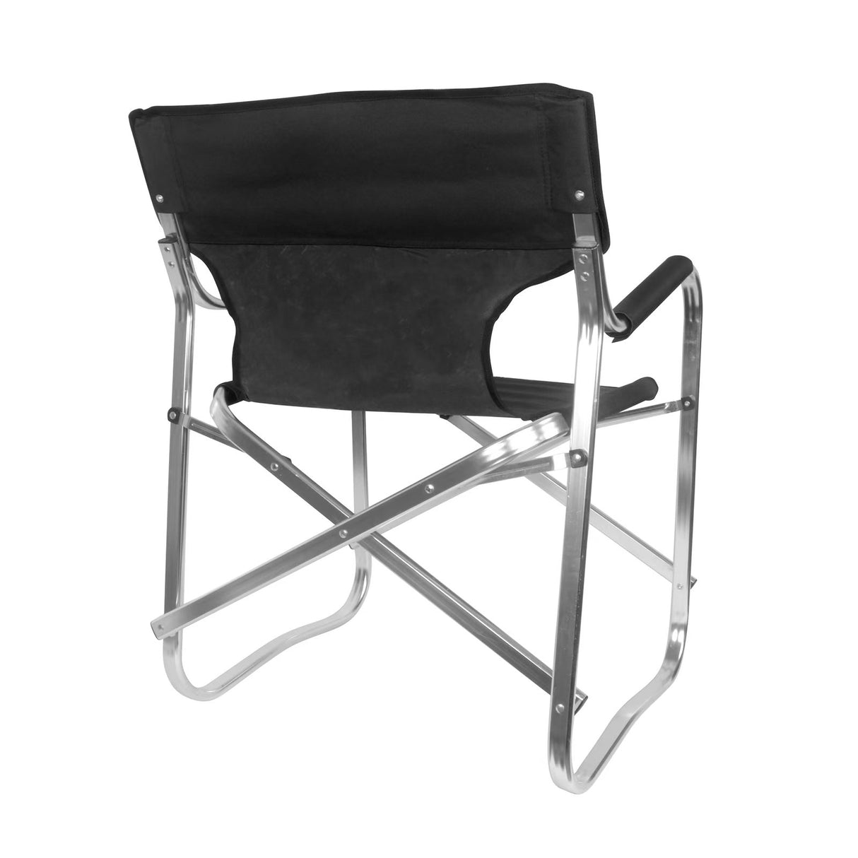 Campingstuhl / Regiestuhl aus Aluminium mit Nylonbezug Schwarz