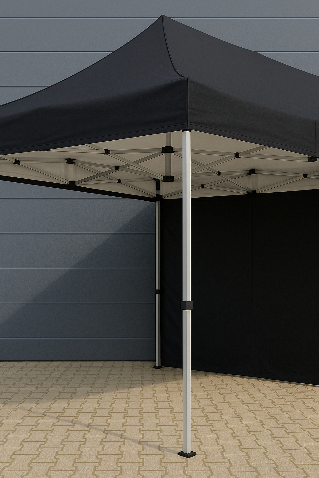 2Wheels Company Eventzelt Faltpavillion 3m x 4,5m Pavillion Hexagonal Rahmenprofil 40-50mm