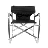 Campingstuhl / Regiestuhl aus Aluminium mit Nylonbezug Schwarz