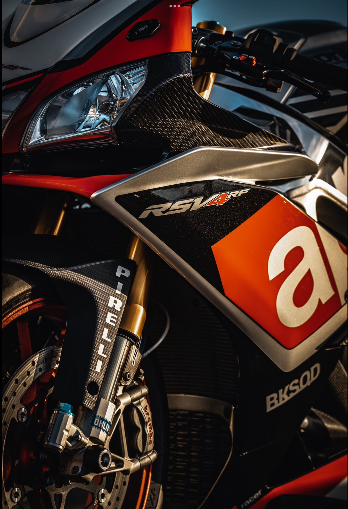 Kanzel Innenverkleidung Cockpit Aprilia RSV4 2009-2014 RAM Air Verkleidung