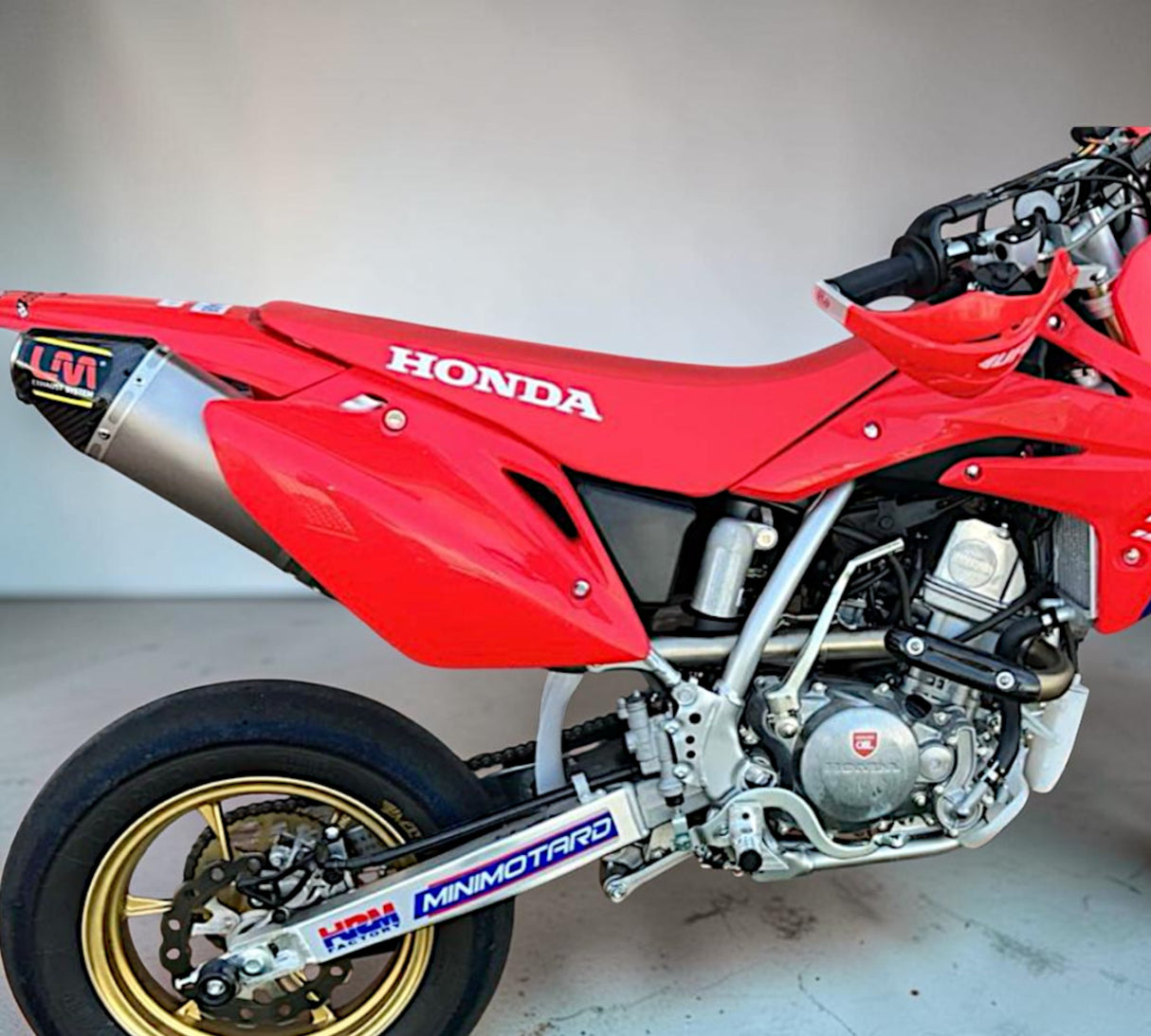 LM R8 Auspuff-Komplettanlage ink. Krümmer für Honda CRF150R