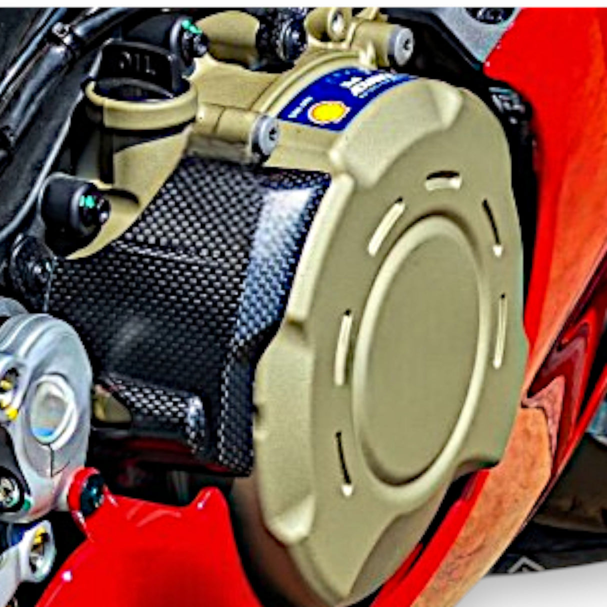 Motordeckelschutz Kupplungsdeckel oben Carbon Ducati Panigale V4 / Streetfighter V4 2025+