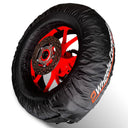 2Wheels Company Superbike EVO-Tech Pro Tire Warmers with Integrated Rim Heating, Digital Adjustable Temperature Control 0°C–100°C, 17-Inch,