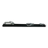 Airline Schiene, 50 cm lang, schwarz, eckig