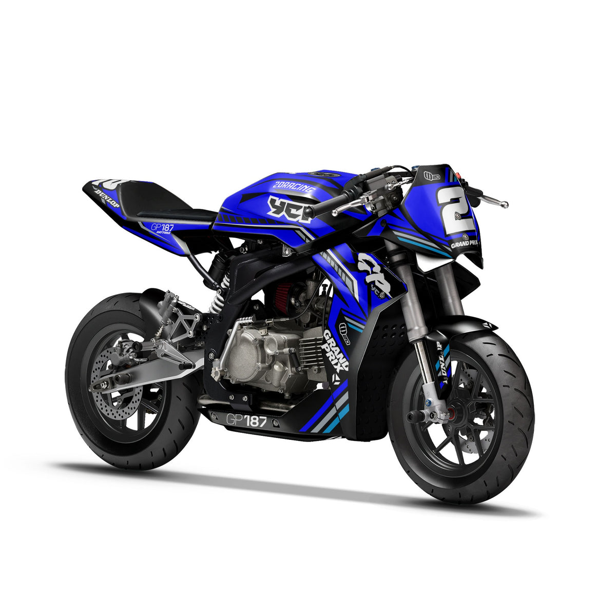 Dekor-Kit – für YCF Mini GP 107 | GP 157 | GP 187 Blue
