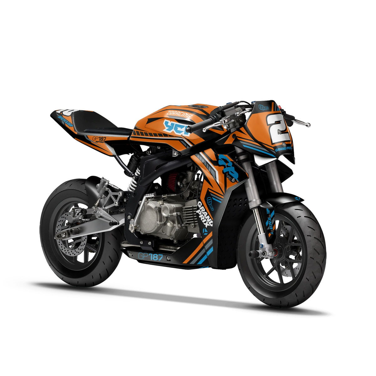 Dekor-Kit – für YCF Mini GP 107 | GP 157 | GP 187 Orange 2.0