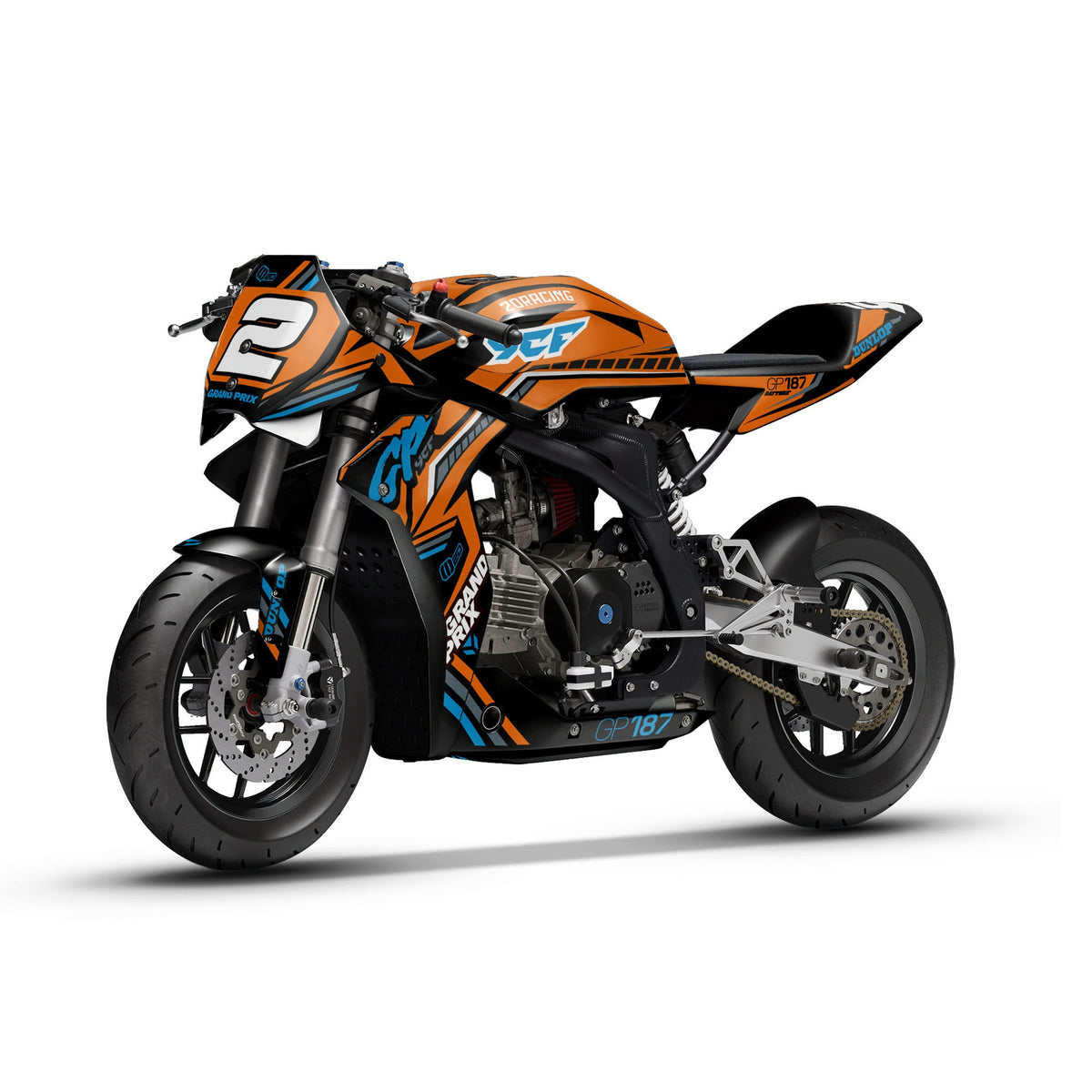 Dekor-Kit – für YCF Mini GP 107 | GP 157 | GP 187 Orange 2.0