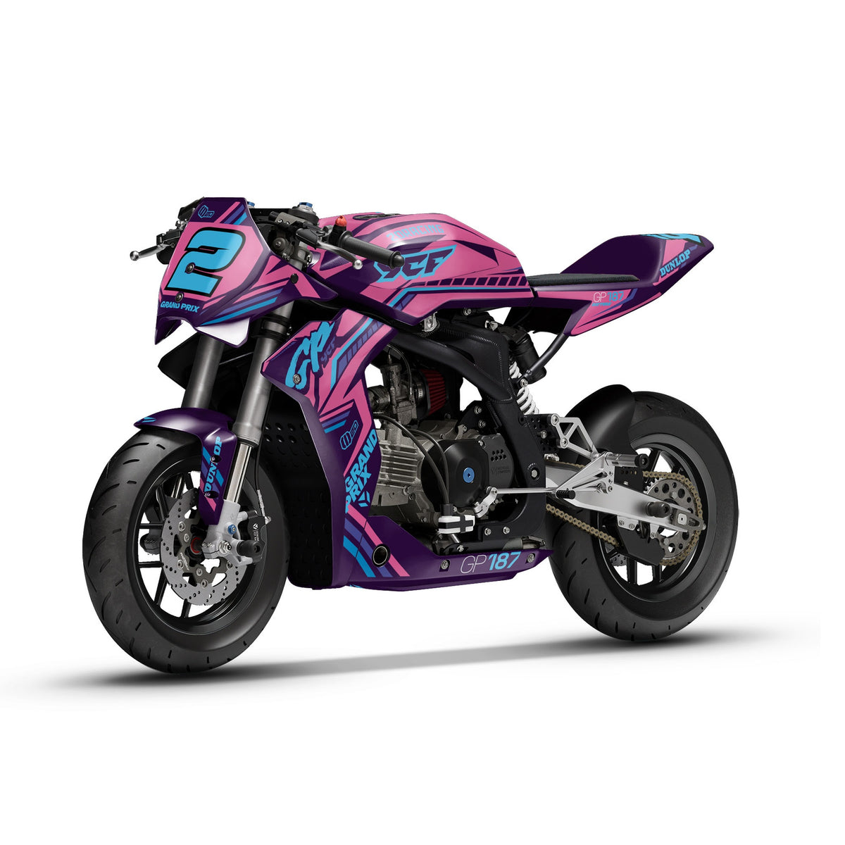 Dekor-Kit – für YCF Mini GP 107 | GP 157 | GP 187 Pink 2.0