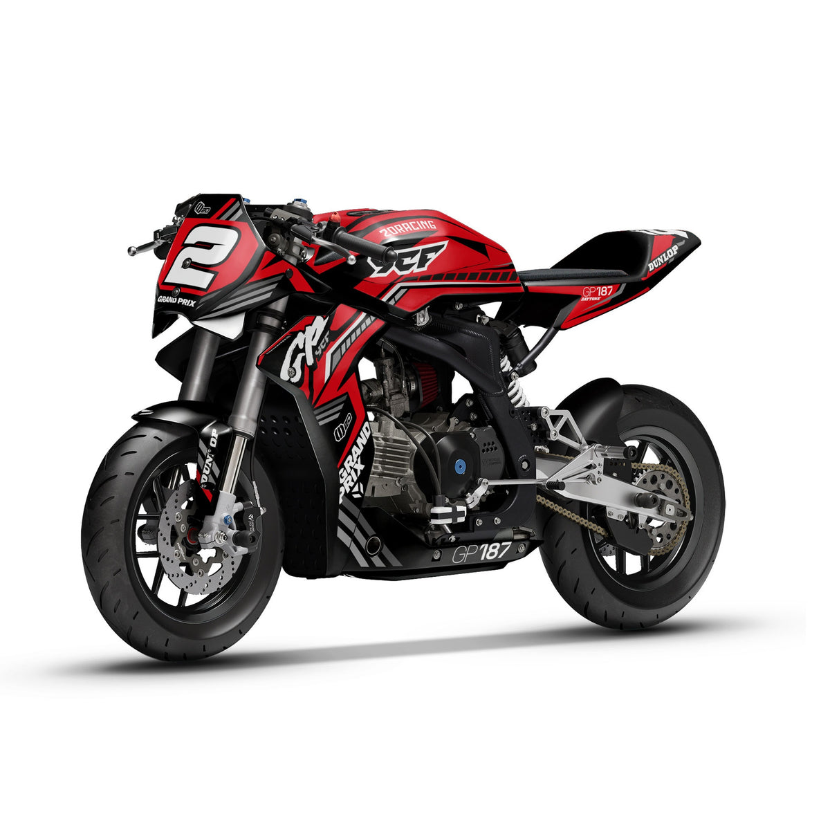 Dekor-Kit – für YCF Mini GP 107 | GP 157 | GP 187 Red 2.0