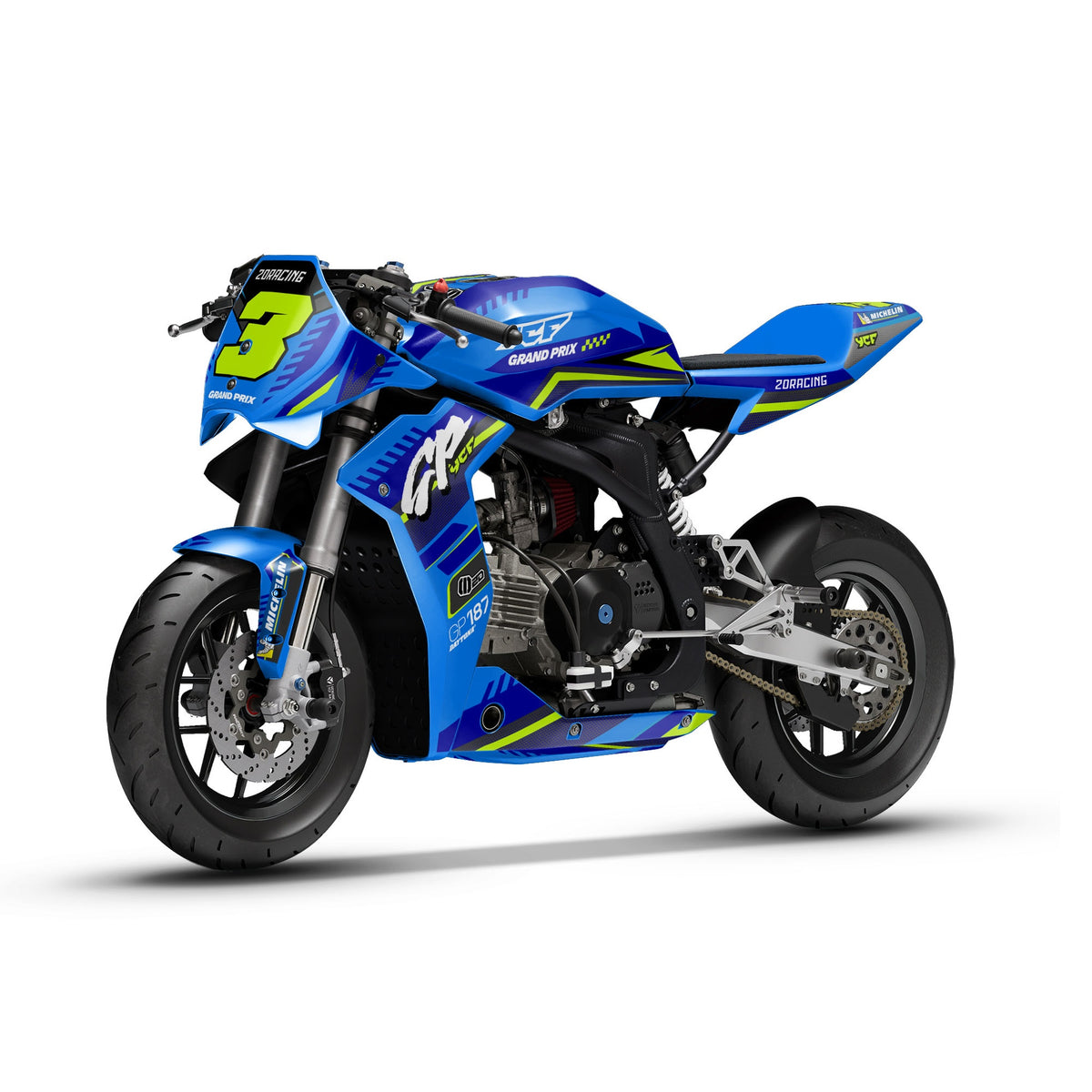 Dekor-Kit – für YCF Mini GP 107 | GP 157 | GP 187 Blue 2.0